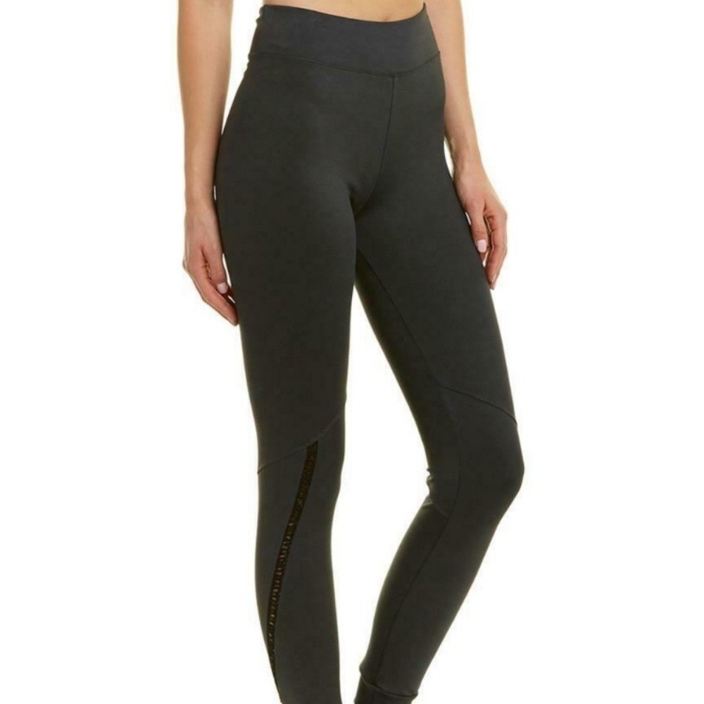 SAM EDELMAN black high rise cutout workout leggings size Small